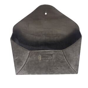 Galvanized Metal envelope wall hanging pocket 11x12x2